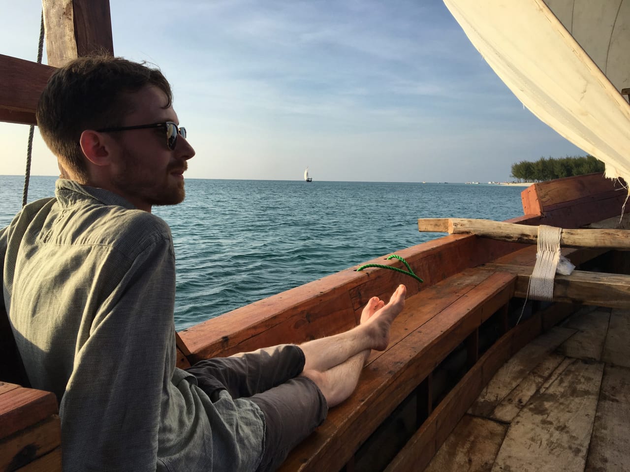 Chilling on a Dhow