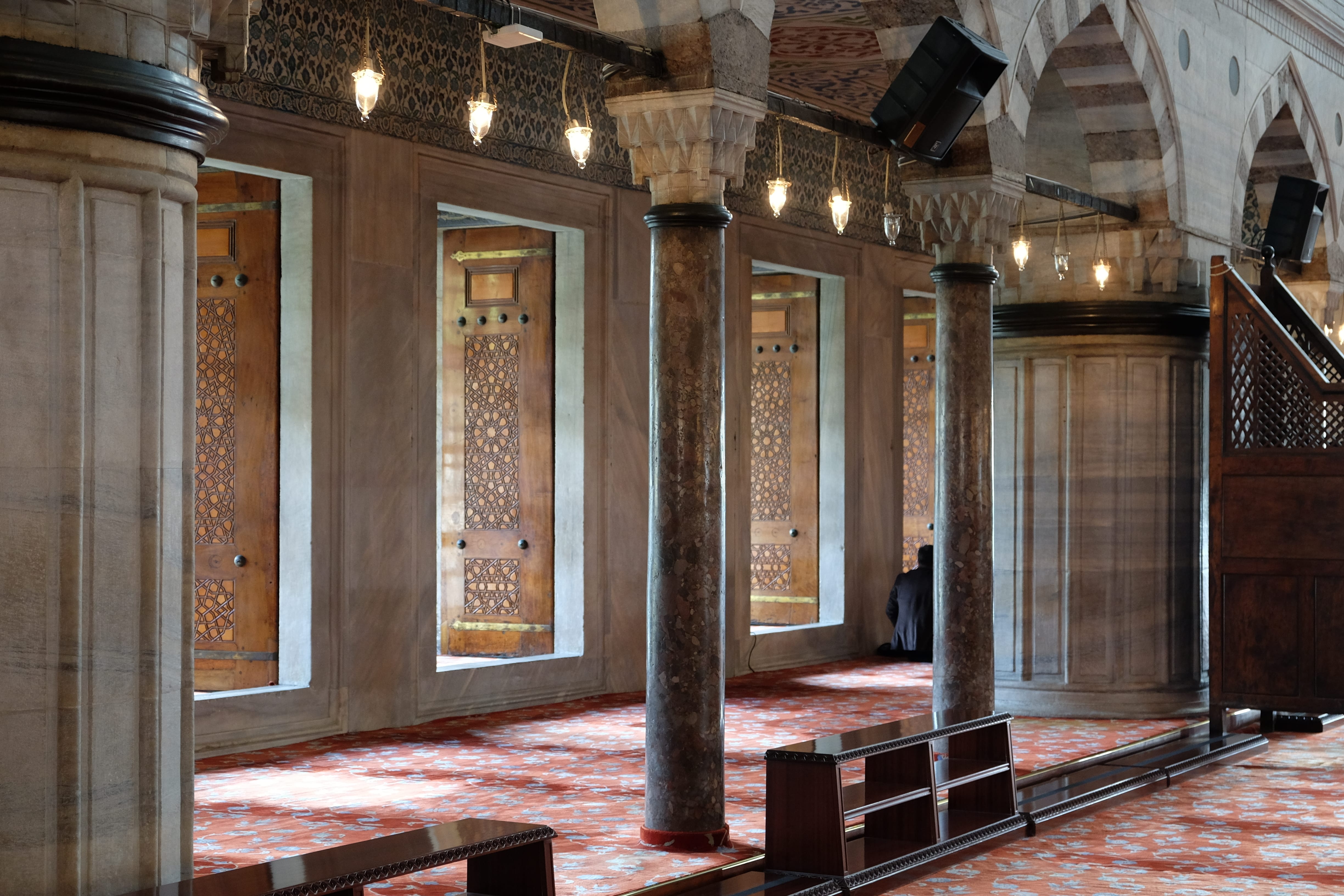 Praying in the Blue Mosque