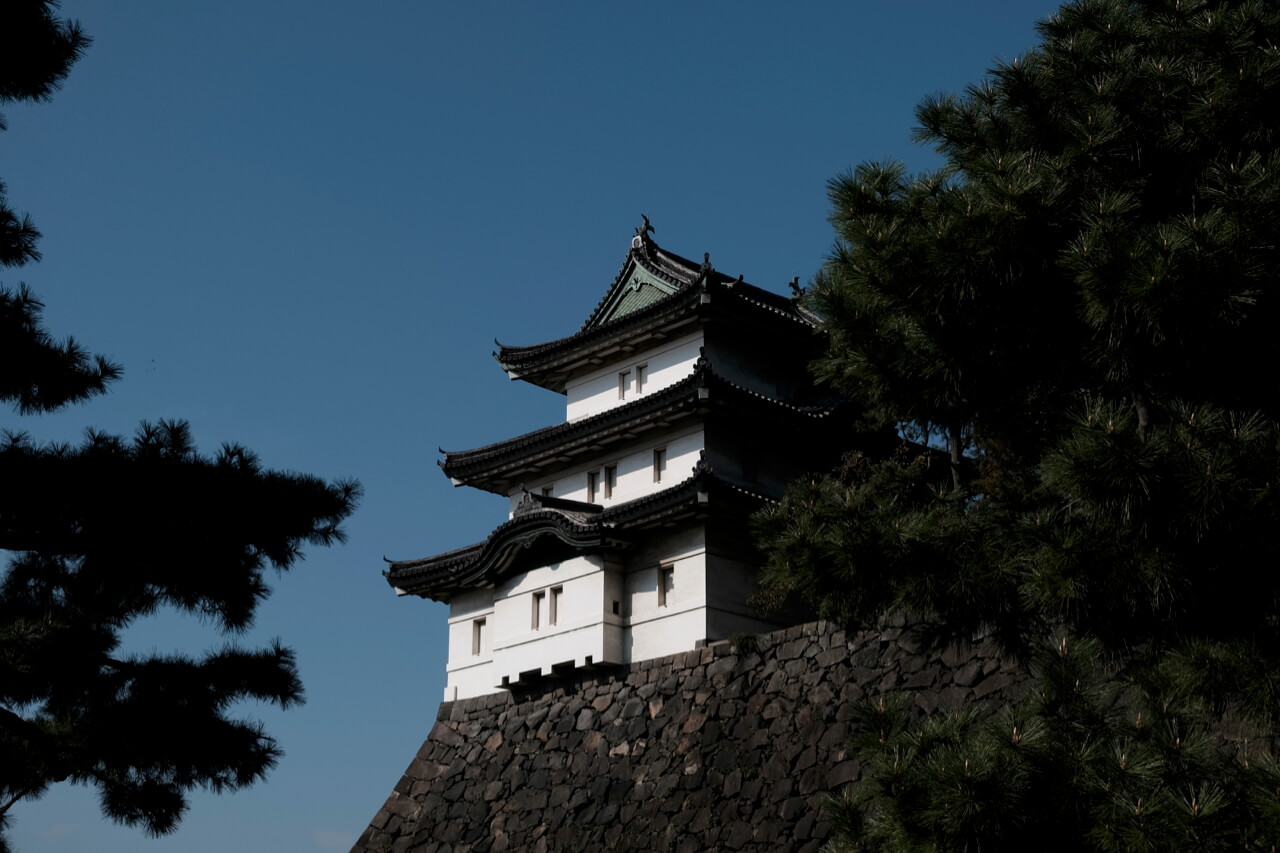 View outside the castle walls